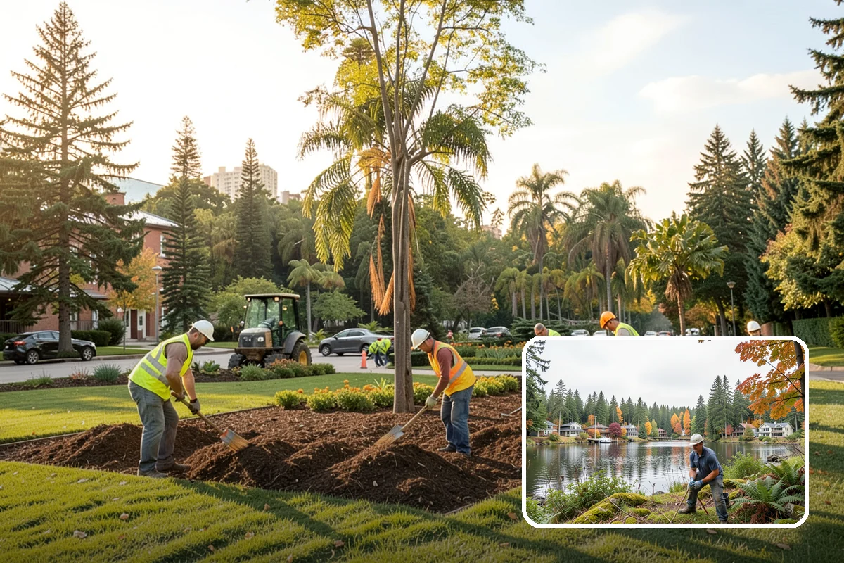 Park Cleanup in La Conner, Skagit County, WA - A clean, inviting presentation that reflects community pride
