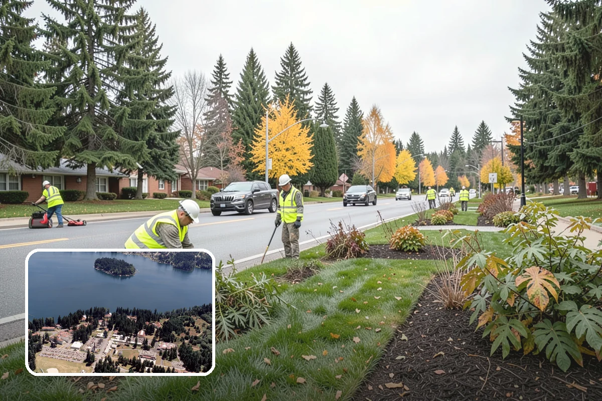 Park Cleanup in Lakewood, Pierce County, WA - A clean, inviting presentation that reflects community pride