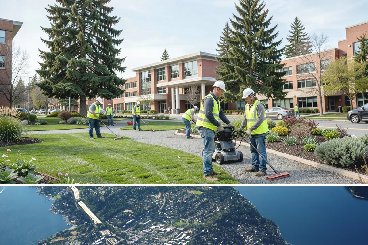 Park Cleanup in Mercer Island, King County, WA - Demand rises sharply through the summer event season, with steady baseline cleaning maintained year-round.