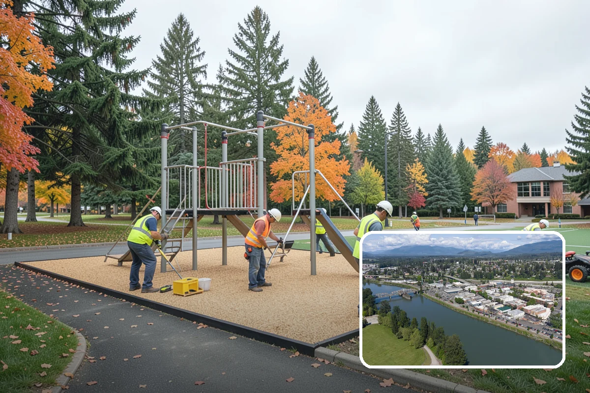 Park Cleanup in Mount Vernon, Skagit County, WA - A clean, inviting presentation that reflects community pride