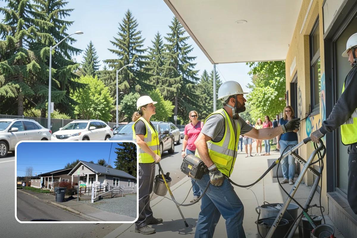 Park Cleanup in South Prairie, Pierce County, WA - A clean, inviting presentation that reflects community pride