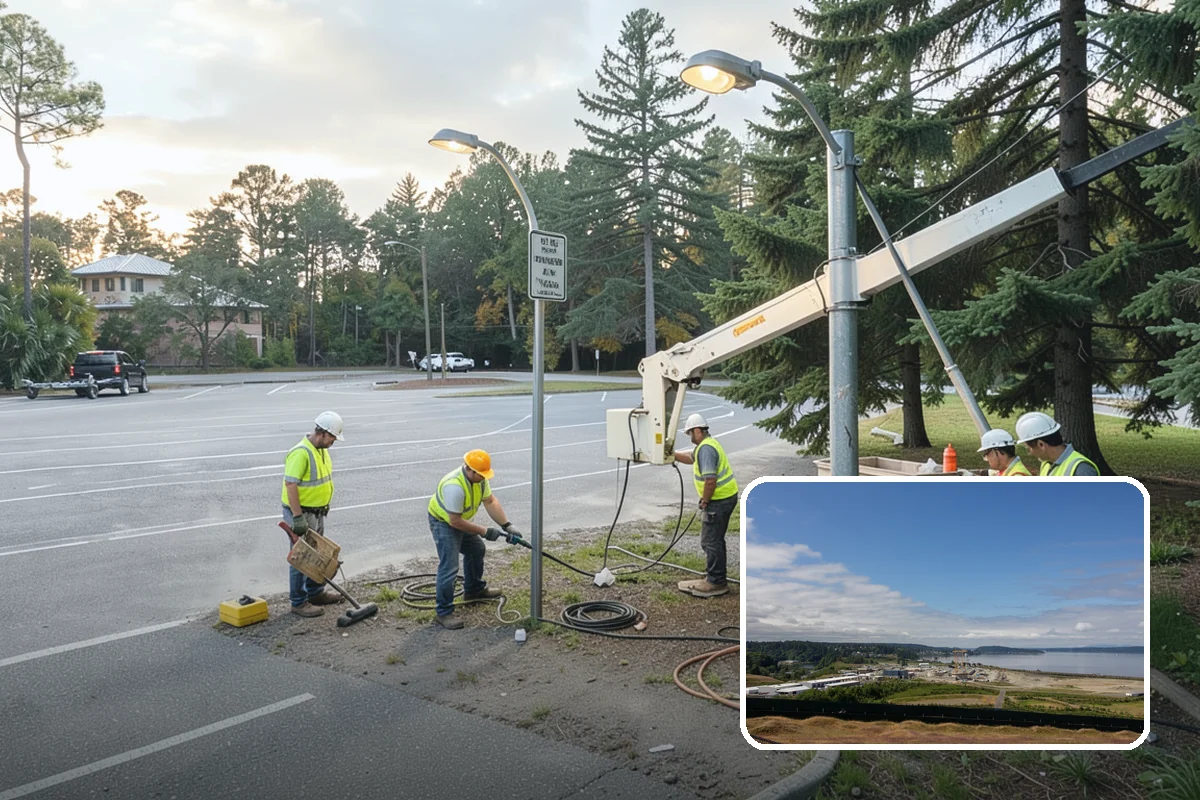 Park Cleanup in University Place, Pierce County, WA - A clean, inviting presentation that reflects community pride