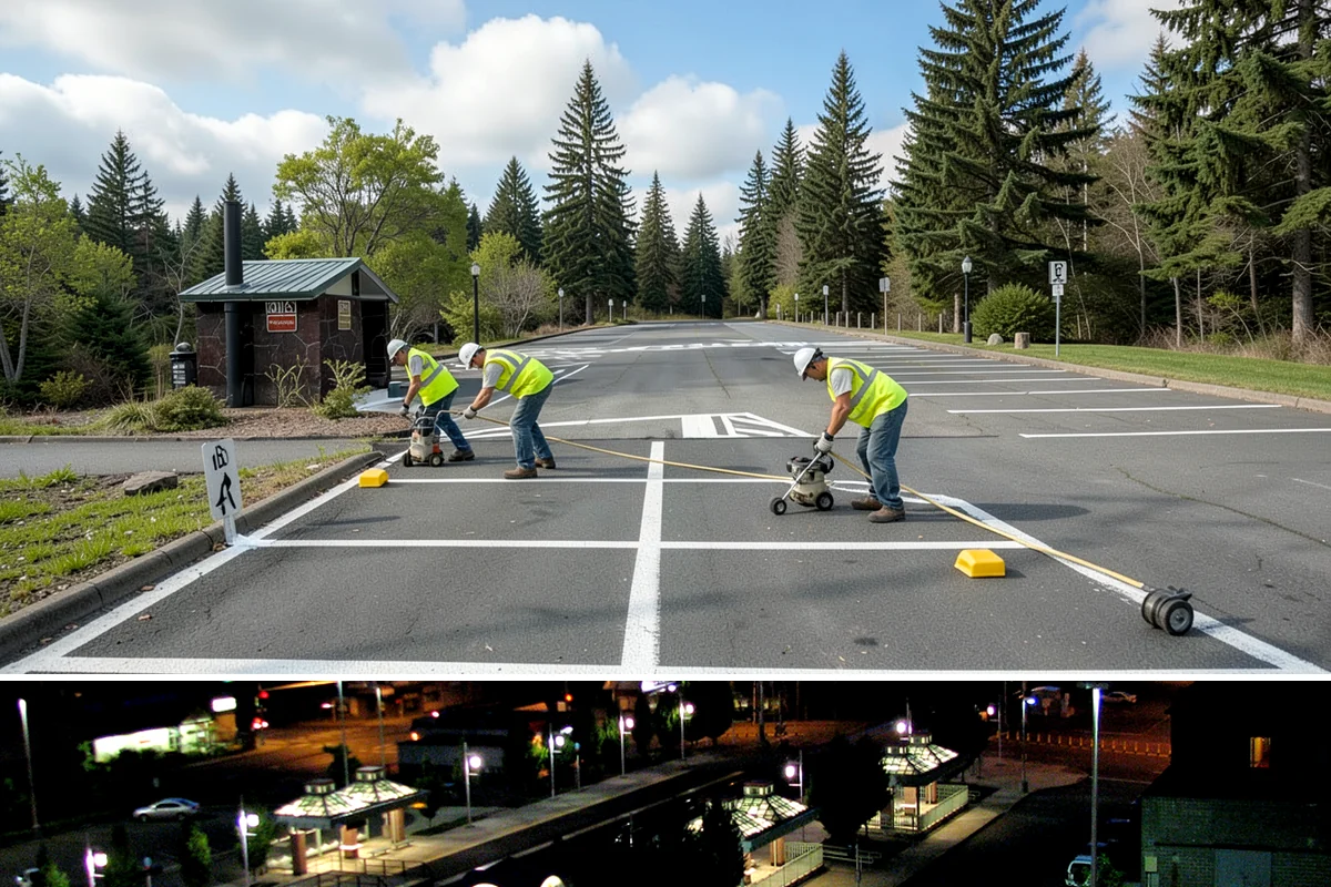 Park Fence Installation in Auburn, King County, WA - Fence installation proceeds year-round, though drier spring through fall conditions ease excavation and concrete curing in...