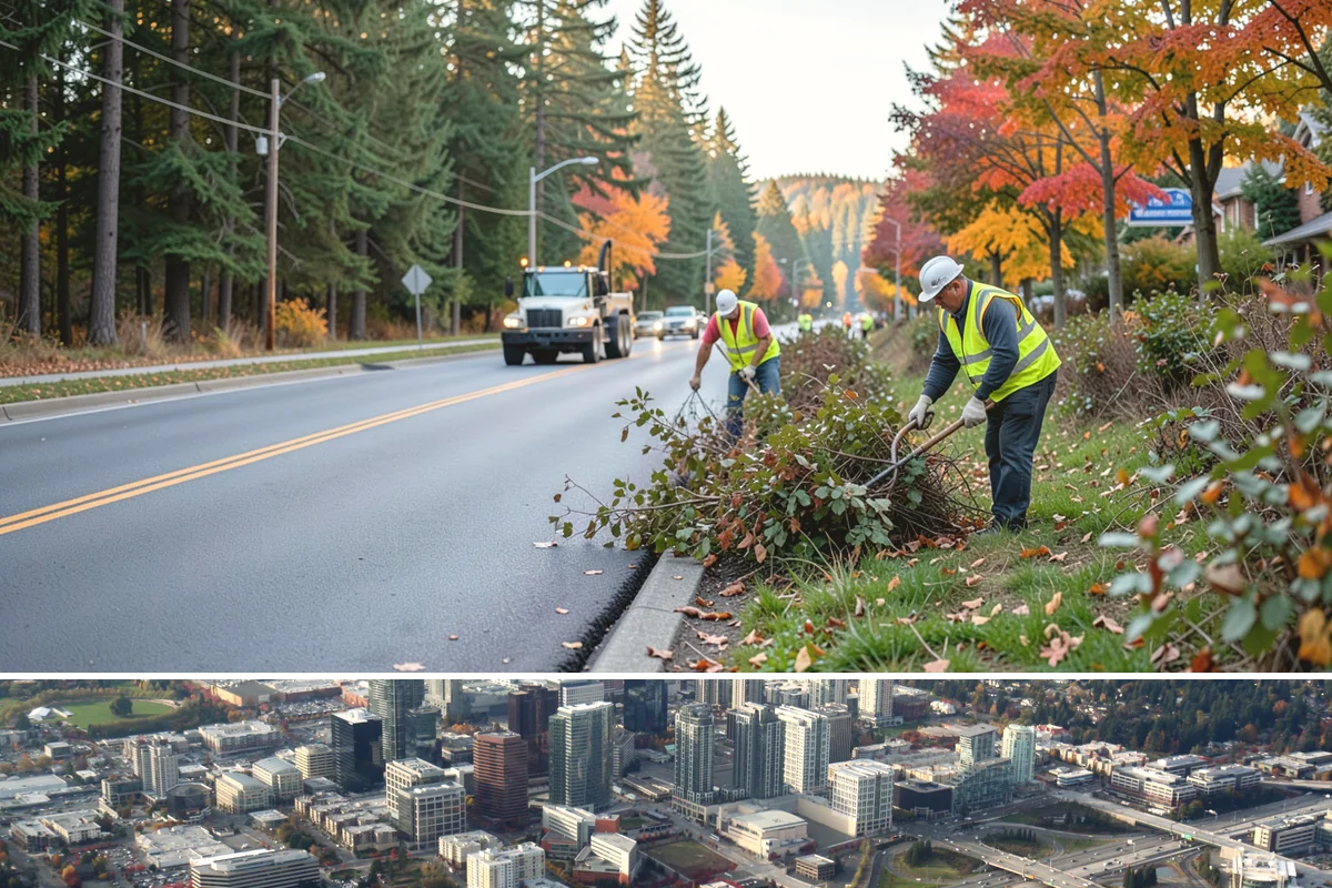 Park Fence Installation in Bellevue, King County, WA - Fence installation proceeds year-round, though drier spring through fall conditions ease excavation and concrete curing in...