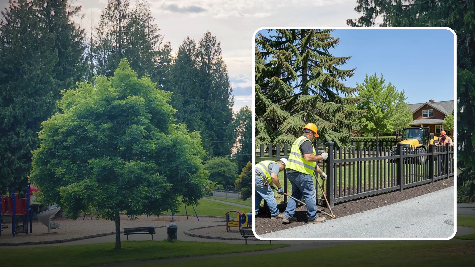 Park Fence Installation in Bonney Lake, Pierce County, WA - Install durable park fencing that defines boundaries, protects landscaping, and guides public access safely.