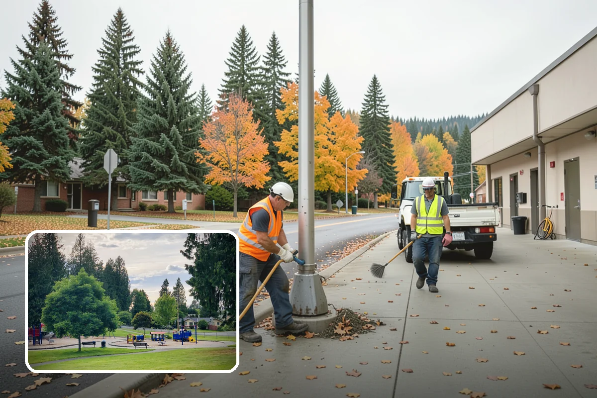 Park Fence Installation in Bonney Lake, Pierce County, WA - Defines park boundaries and protects sensitive landscaping