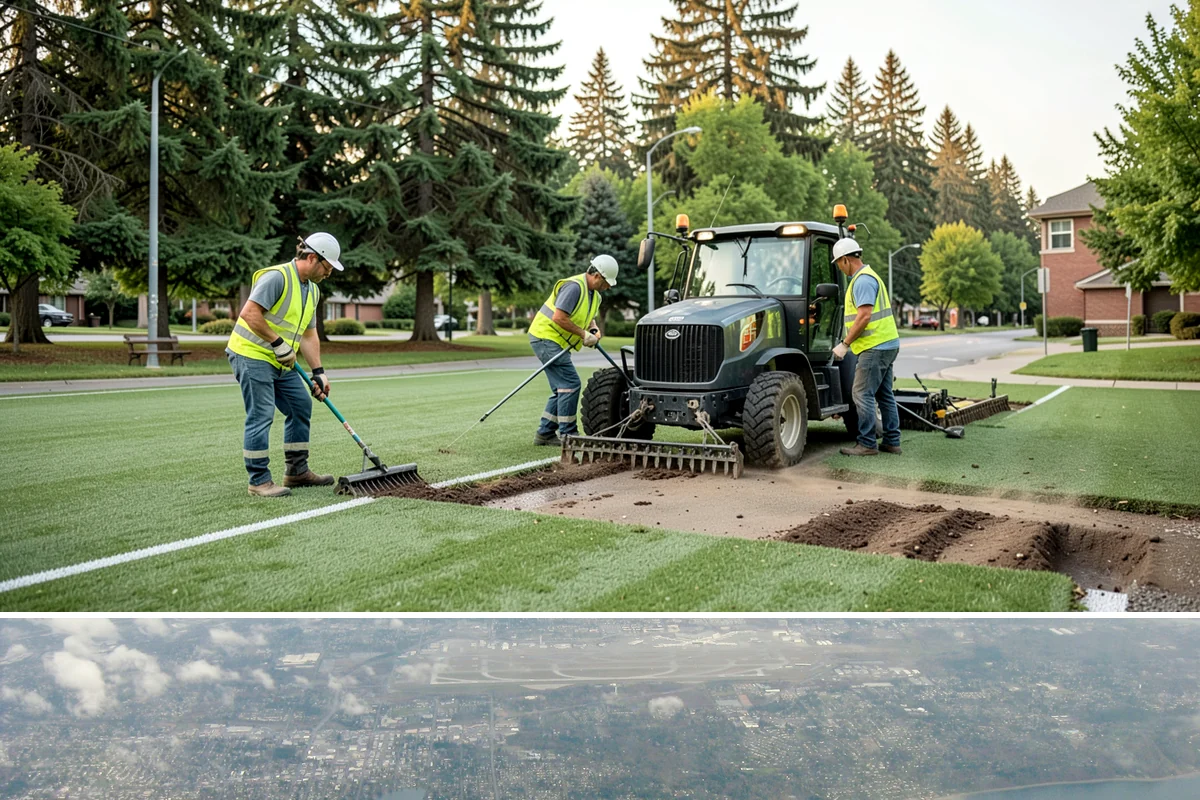 Park Fence Installation in Burien, King County, WA - Fence installation proceeds year-round, though drier spring through fall conditions ease excavation and concrete curing in...
