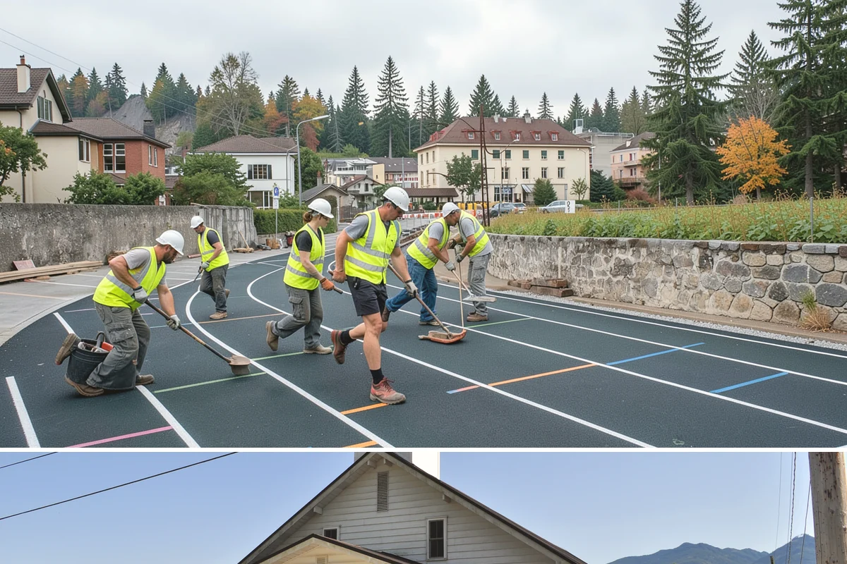 Park Fence Installation in Concrete, Skagit County, WA - Fence installation proceeds year-round, though drier spring through fall conditions ease excavation and concrete curing in...