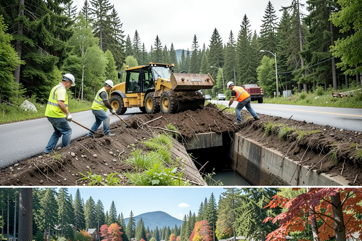 Park Fence Installation in Covington, King County, WA - Fence installation proceeds year-round, though drier spring through fall conditions ease excavation and concrete curing in...