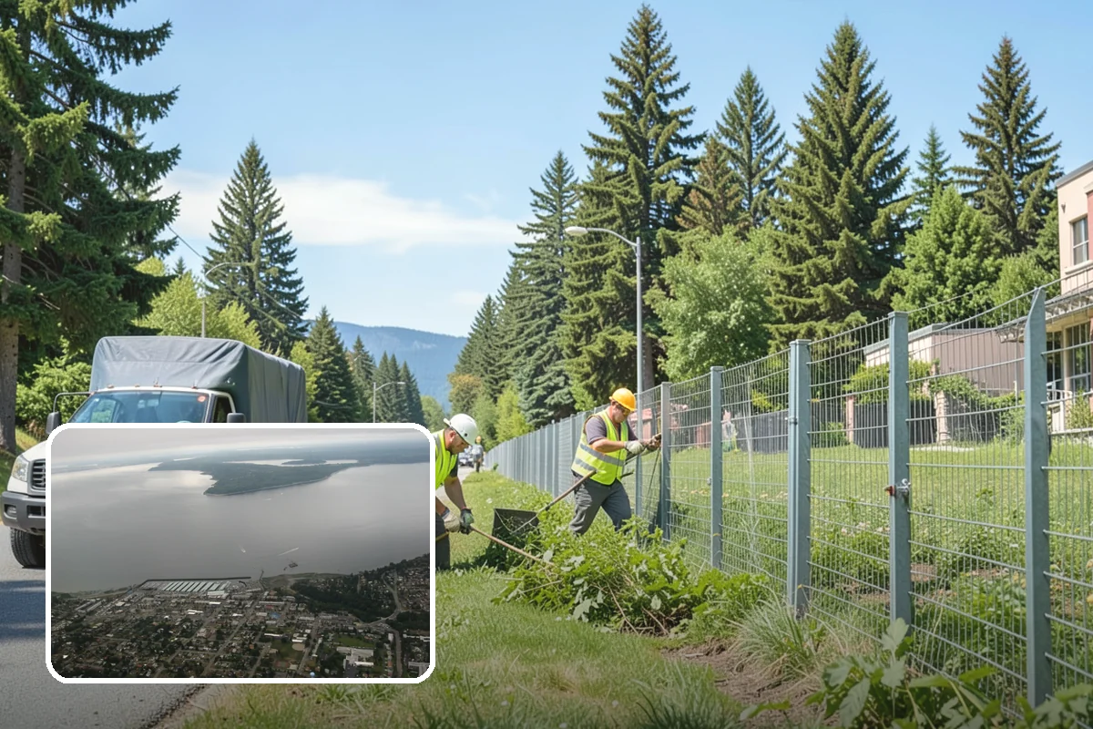Park Fence Installation in Des Moines, King County, WA - Defines park boundaries and protects sensitive landscaping