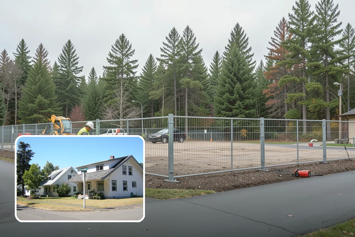 Park Fence Installation in DuPont, Pierce County, WA - Defines park boundaries and protects sensitive landscaping