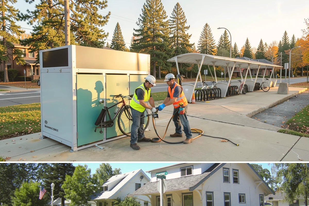 Park Fence Installation in DuPont, Pierce County, WA - Fence installation proceeds year-round, though drier spring through fall conditions ease excavation and concrete curing in...