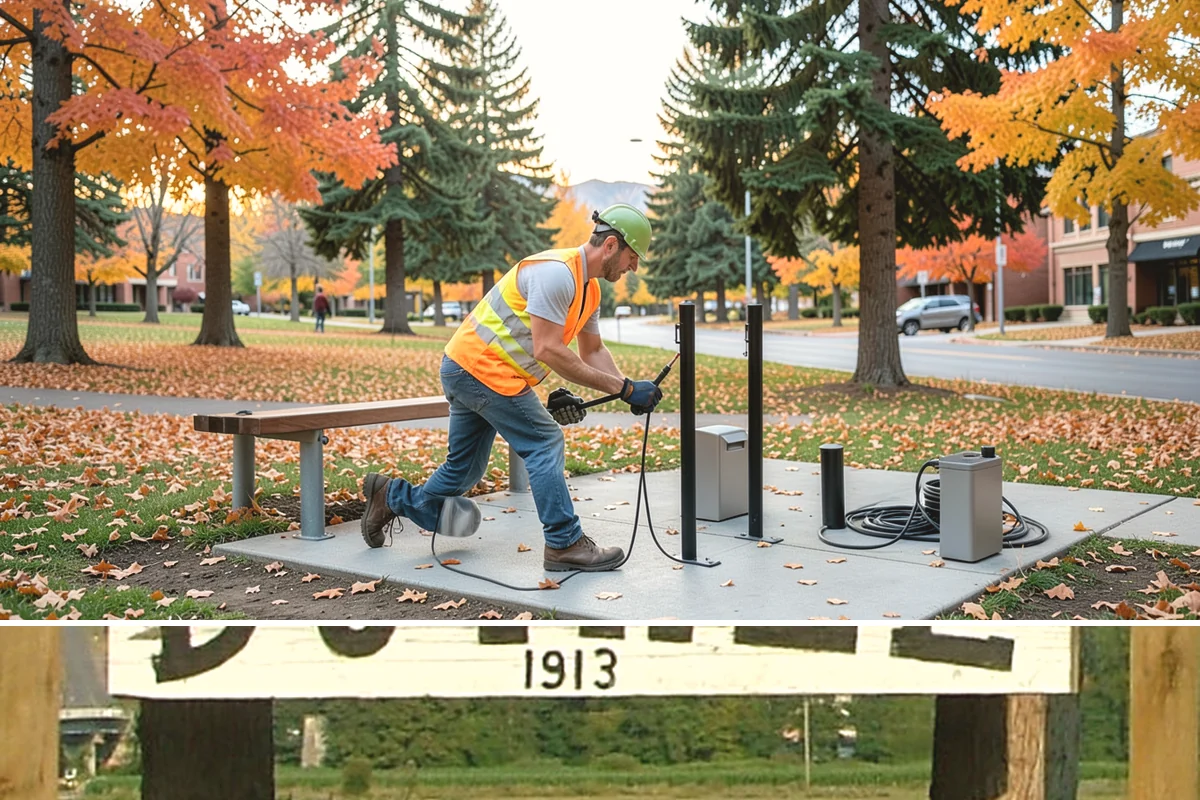 Park Fence Installation in Duvall, King County, WA - Fence installation proceeds year-round, though drier spring through fall conditions ease excavation and concrete curing in...