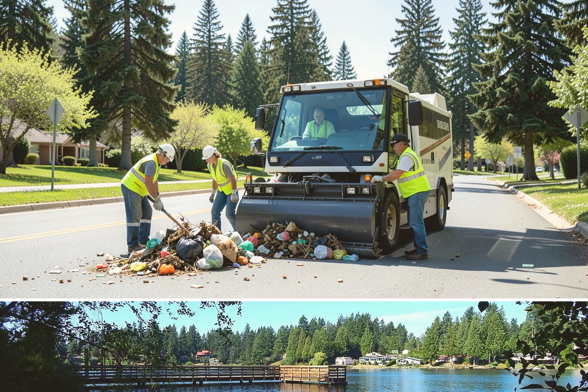 Park Fence Installation in Federal Way, King County, WA - Fence installation proceeds year-round, though drier spring through fall conditions ease excavation and concrete curing in...