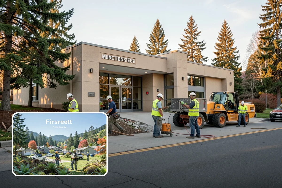 Park Fence Installation in Fircrest, Pierce County, WA - Defines park boundaries and protects sensitive landscaping