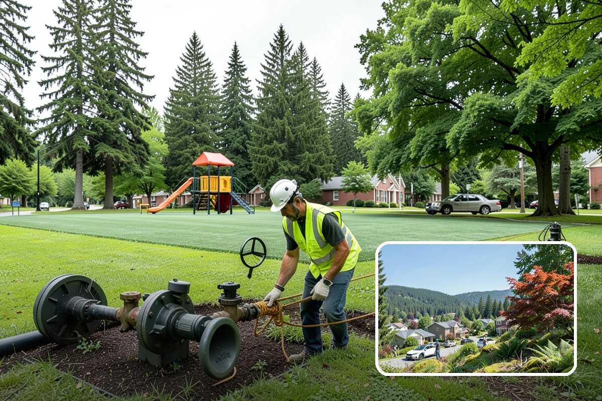 Park Fence Installation in Index, Snohomish County, WA - Defines park boundaries and protects sensitive landscaping