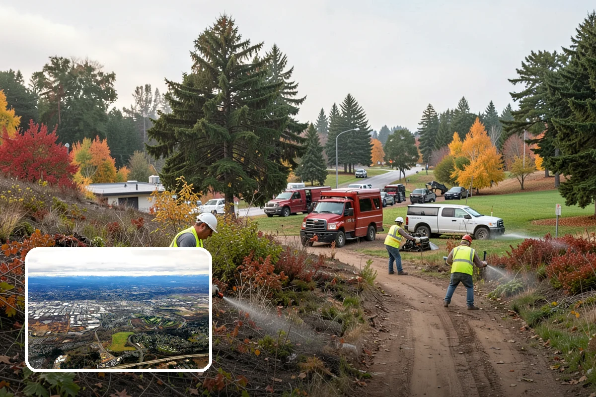 Park Fence Installation in Kent, King County, WA - Defines park boundaries and protects sensitive landscaping