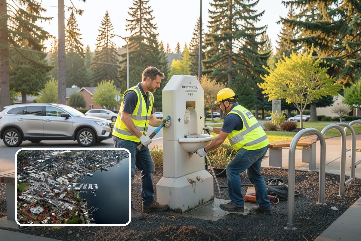 Park Fence Installation in Kirkland, King County, WA - Defines park boundaries and protects sensitive landscaping