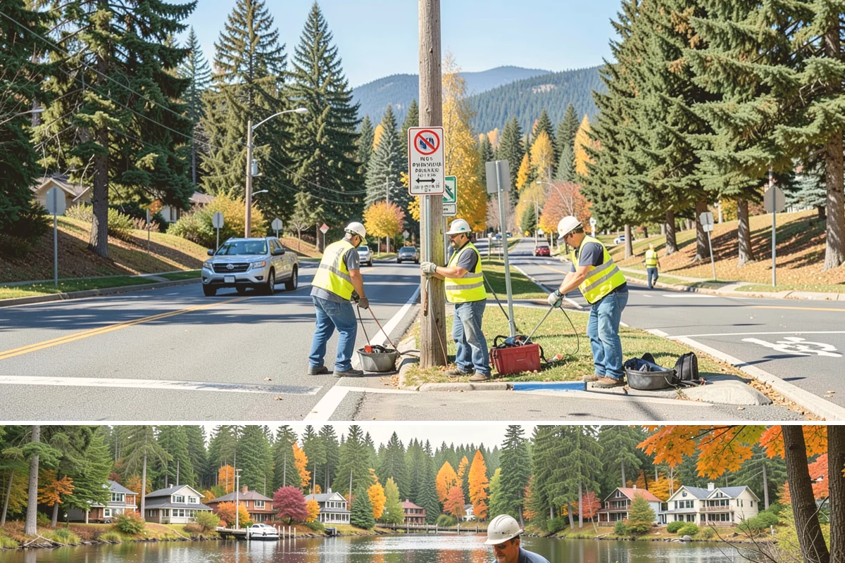 Park Fence Installation in La Conner, Skagit County, WA - Fence installation proceeds year-round, though drier spring through fall conditions ease excavation and concrete curing in...