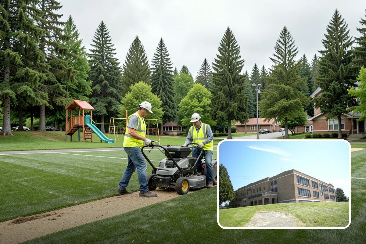 Park Fence Installation in Maple Valley, King County, WA - Defines park boundaries and protects sensitive landscaping