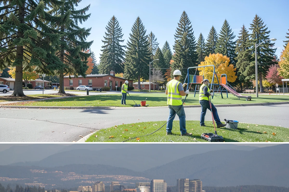 Park Fence Installation in Medina, King County, WA - Fence installation proceeds year-round, though drier spring through fall conditions ease excavation and concrete curing in...
