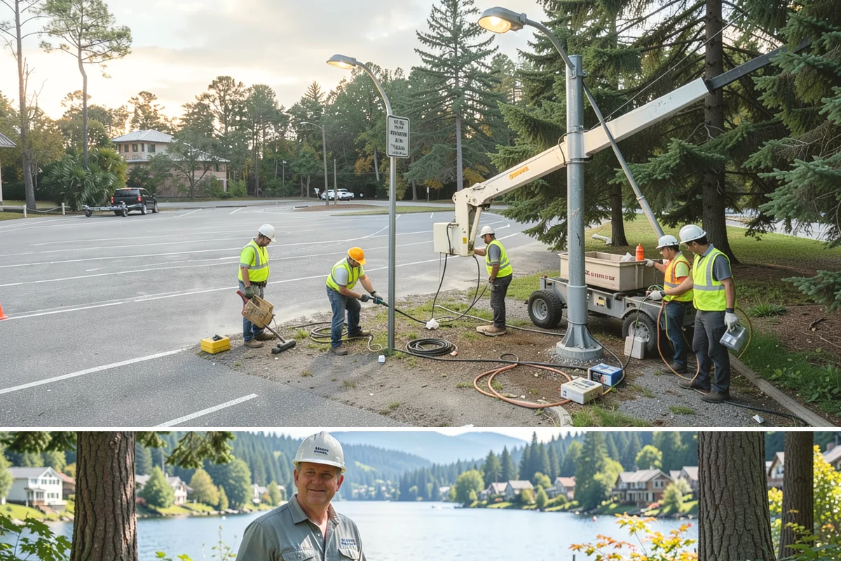Park Fence Installation in Milton, King County, WA - Fence installation proceeds year-round, though drier spring through fall conditions ease excavation and concrete curing in...