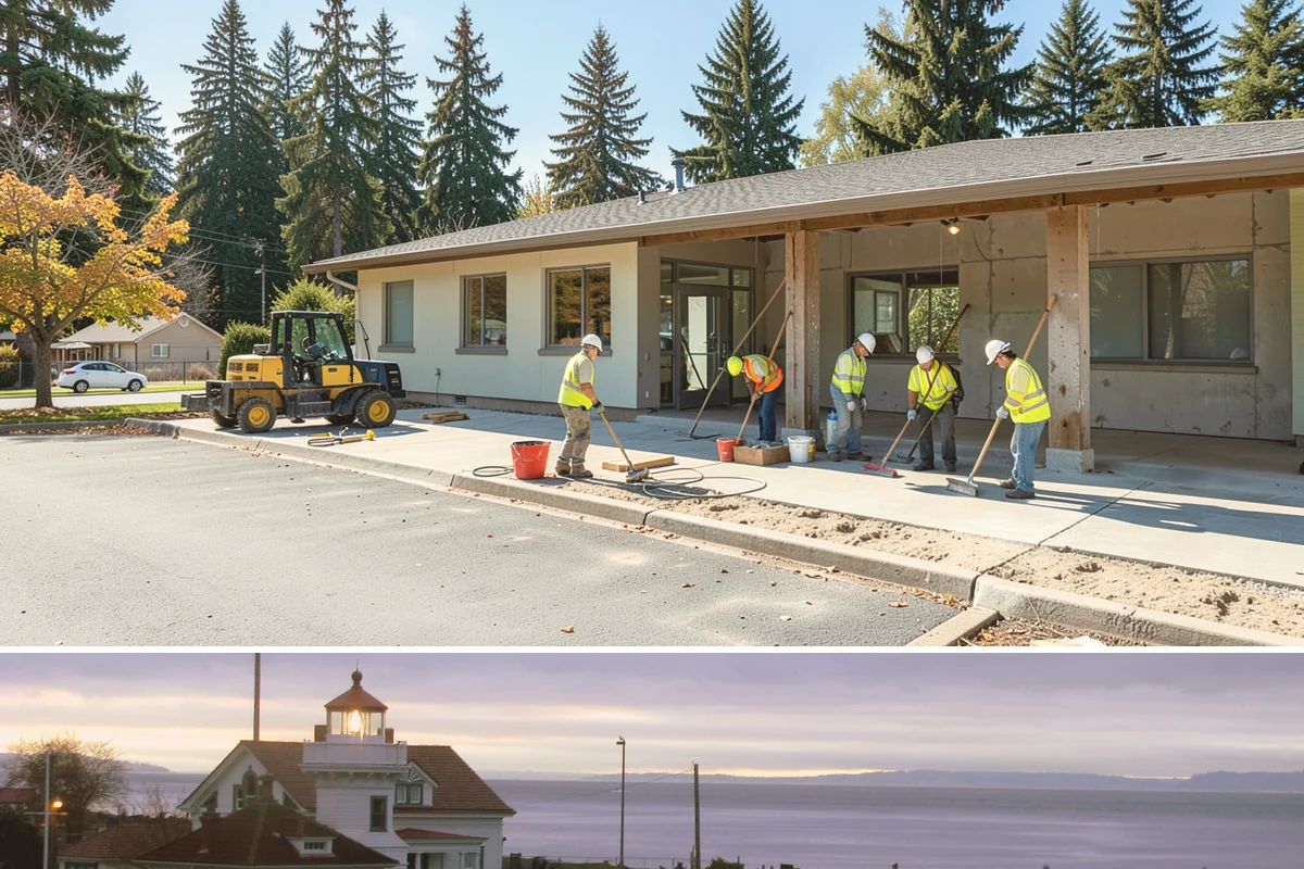 Park Fence Installation in Mukilteo, Snohomish County, WA - Fence installation proceeds year-round, though drier spring through fall conditions ease excavation and concrete curing in...