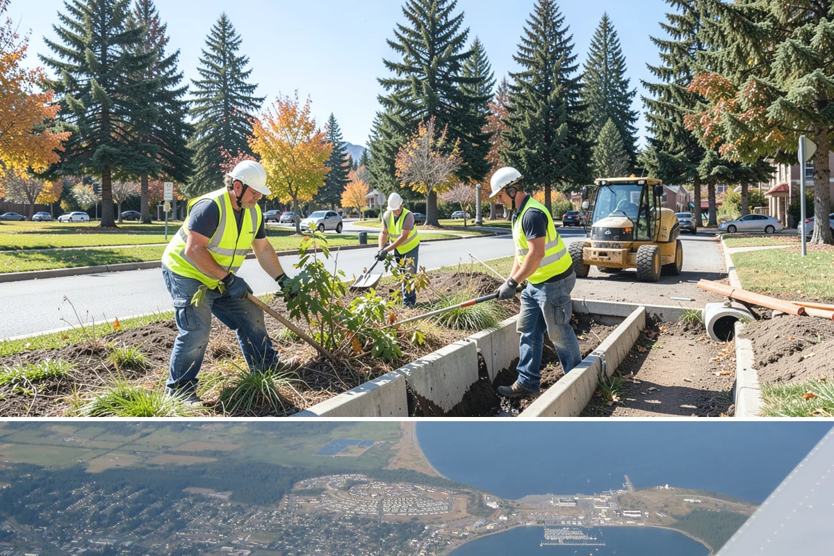 Park Fence Installation in Oak Harbor, Island County, WA - Fence installation proceeds year-round, though drier spring through fall conditions ease excavation and concrete curing in...
