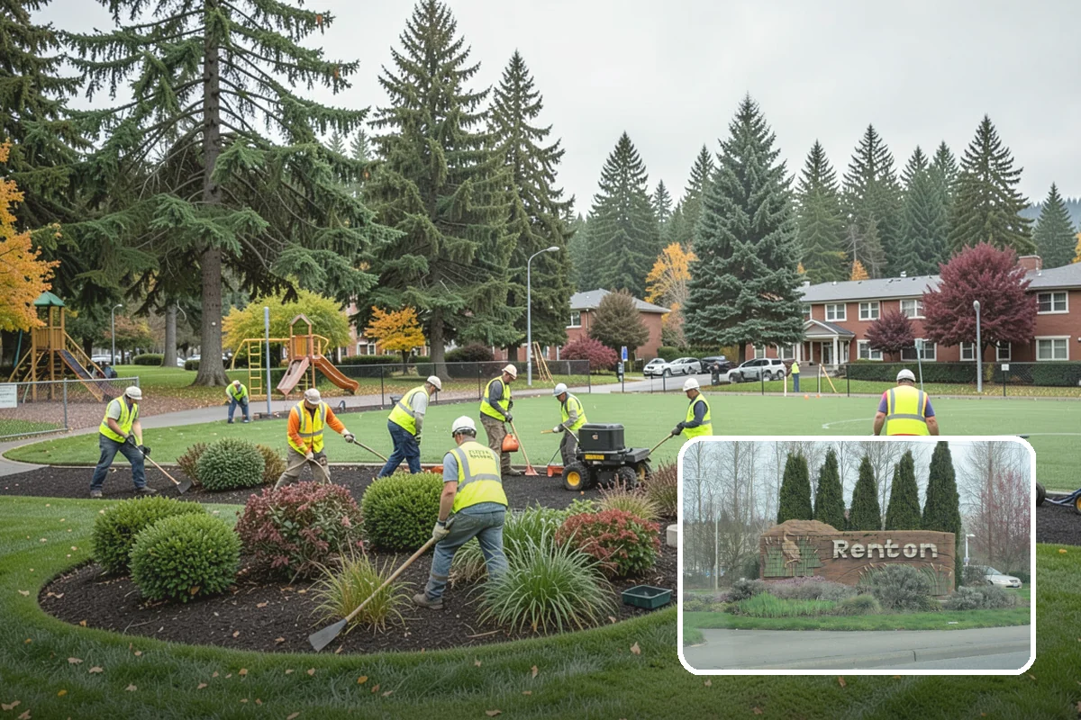 Park Fence Installation in Renton, King County, WA - Defines park boundaries and protects sensitive landscaping