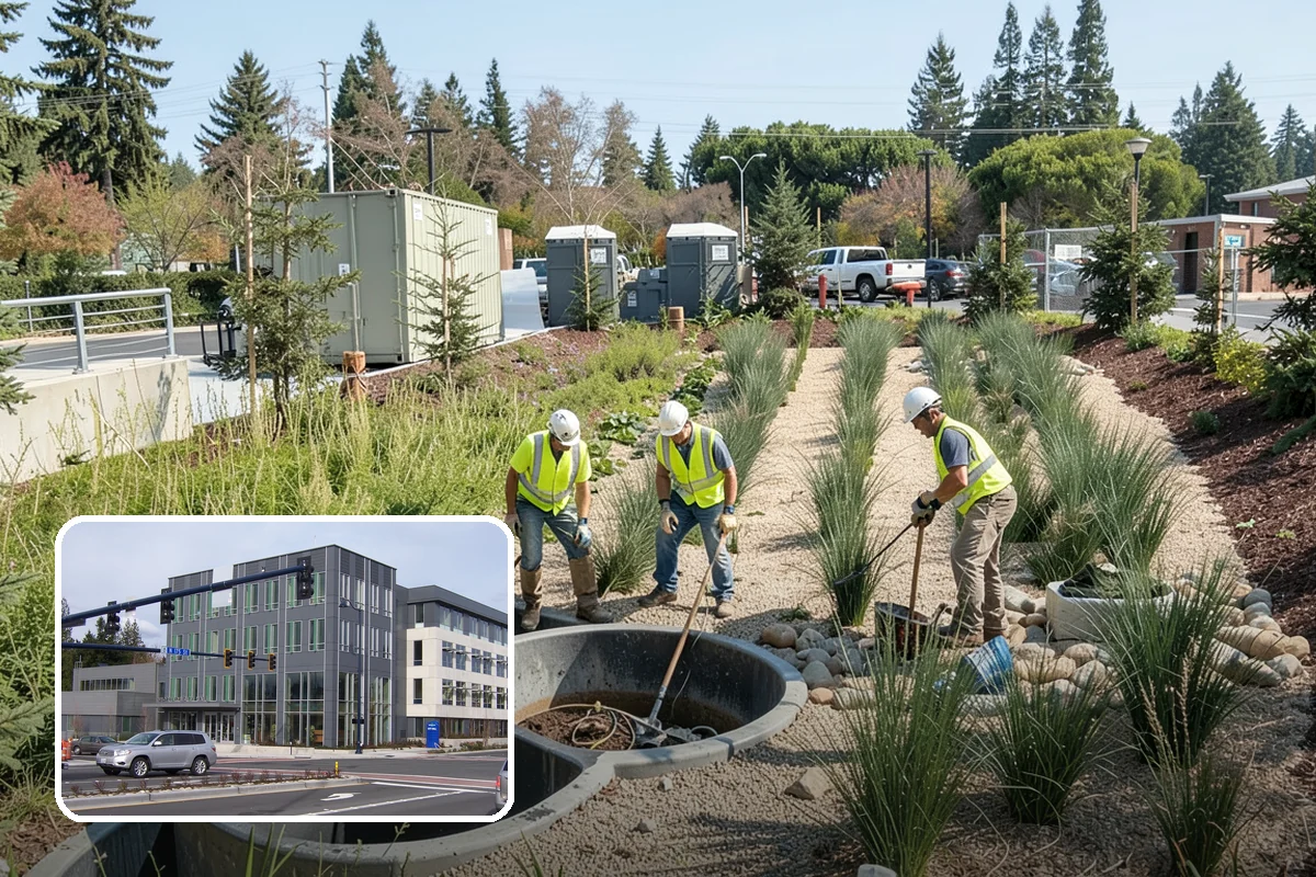 Park Fence Installation in Shoreline, King County, WA - Defines park boundaries and protects sensitive landscaping