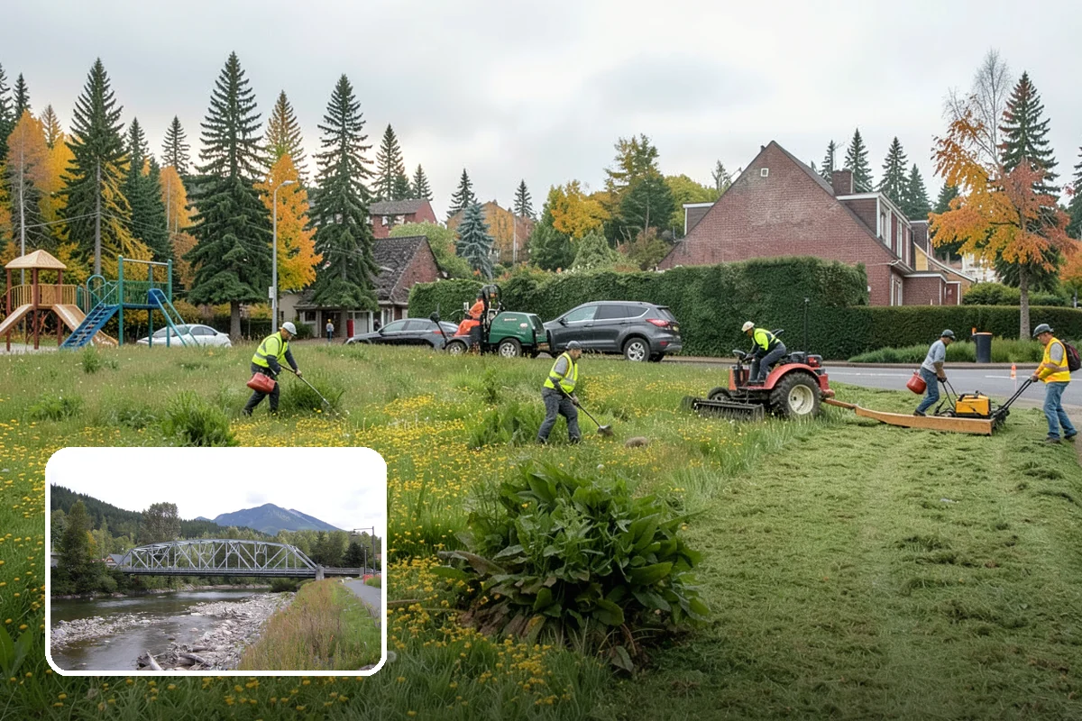 Park Fence Installation in Skykomish, King County, WA - Defines park boundaries and protects sensitive landscaping