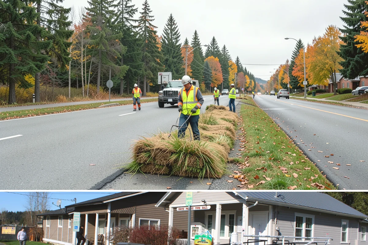 Park Fence Installation in South Prairie, Pierce County, WA - Fence installation proceeds year-round, though drier spring through fall conditions ease excavation and concrete curing in...