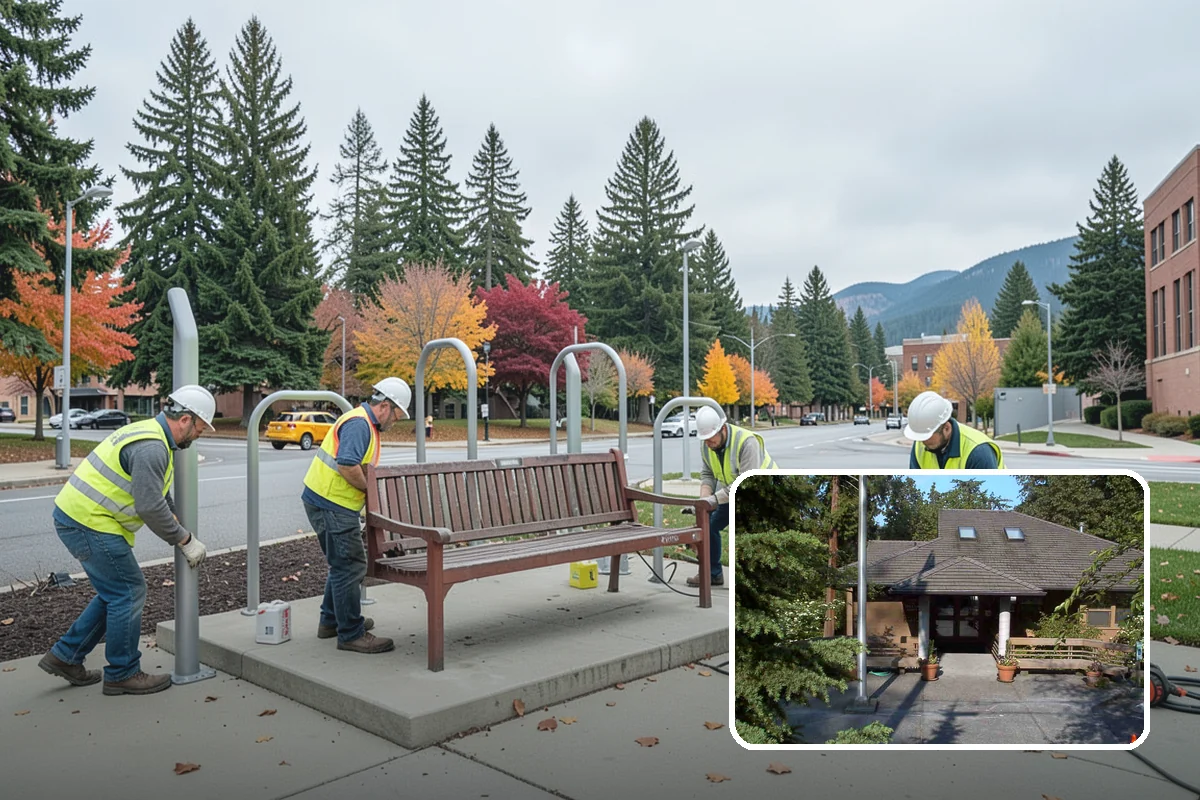 Park Fence Installation in Yarrow Point, King County, WA - Defines park boundaries and protects sensitive landscaping