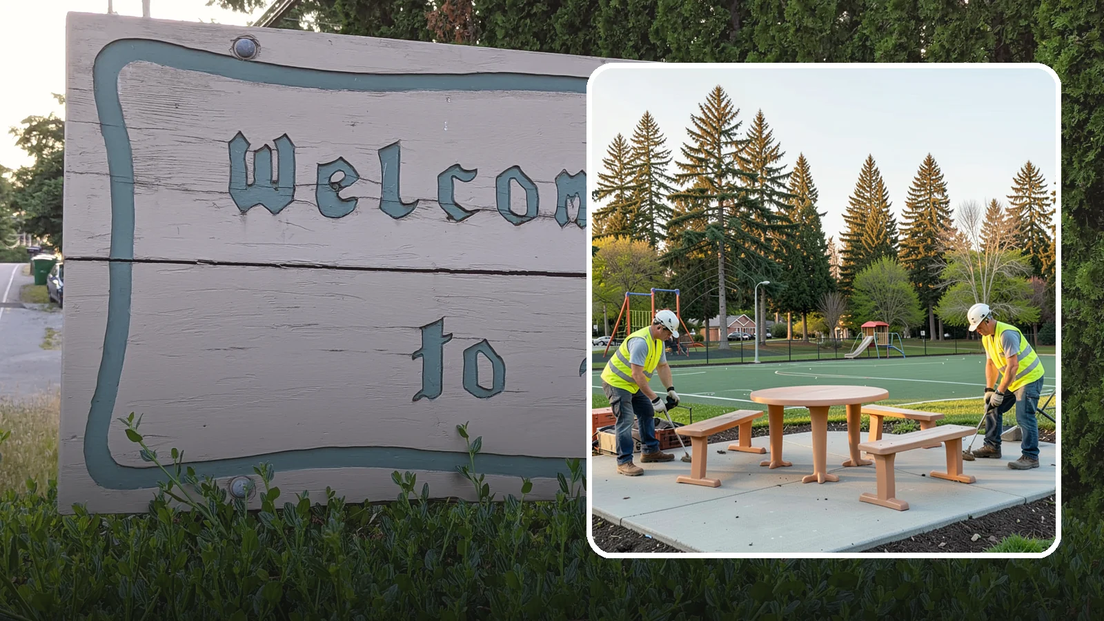 Park Furniture Installation in Brier, Snohomish County, WA - Installation of benches, tables, receptacles, and site amenities with proper anchoring and ADA clearances.