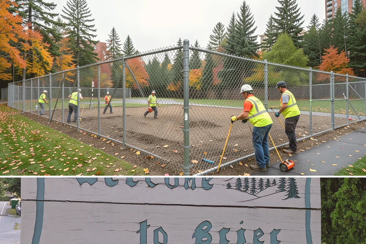 Park Furniture Installation in Brier, Snohomish County, WA - Furniture installation proceeds year-round, though footing and concrete work is easier during drier conditions.