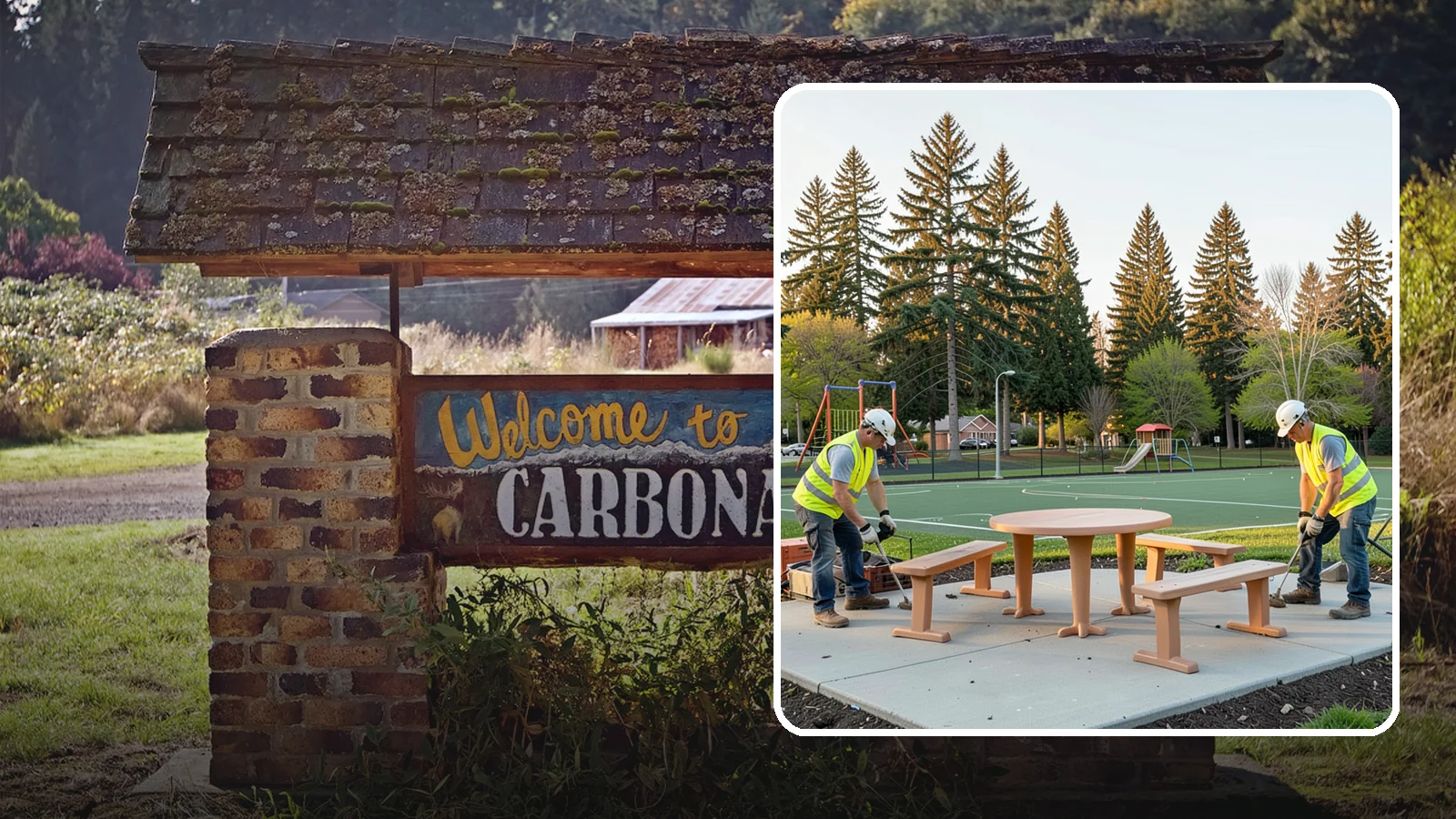 Park Furniture Installation in Carbonado, Pierce County, WA - Installation of benches, tables, receptacles, and site amenities with proper anchoring and ADA clearances.