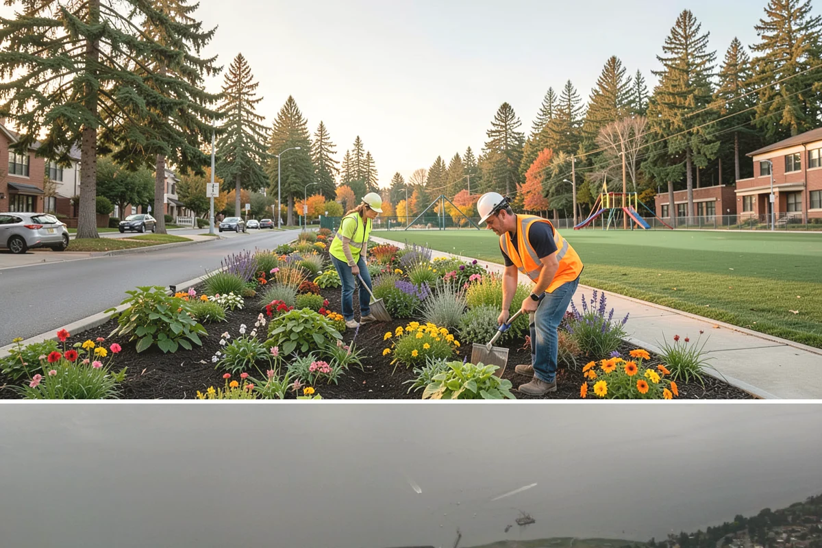 Park Furniture Installation in Des Moines, King County, WA - Furniture installation proceeds year-round, though footing and concrete work is easier during drier conditions.