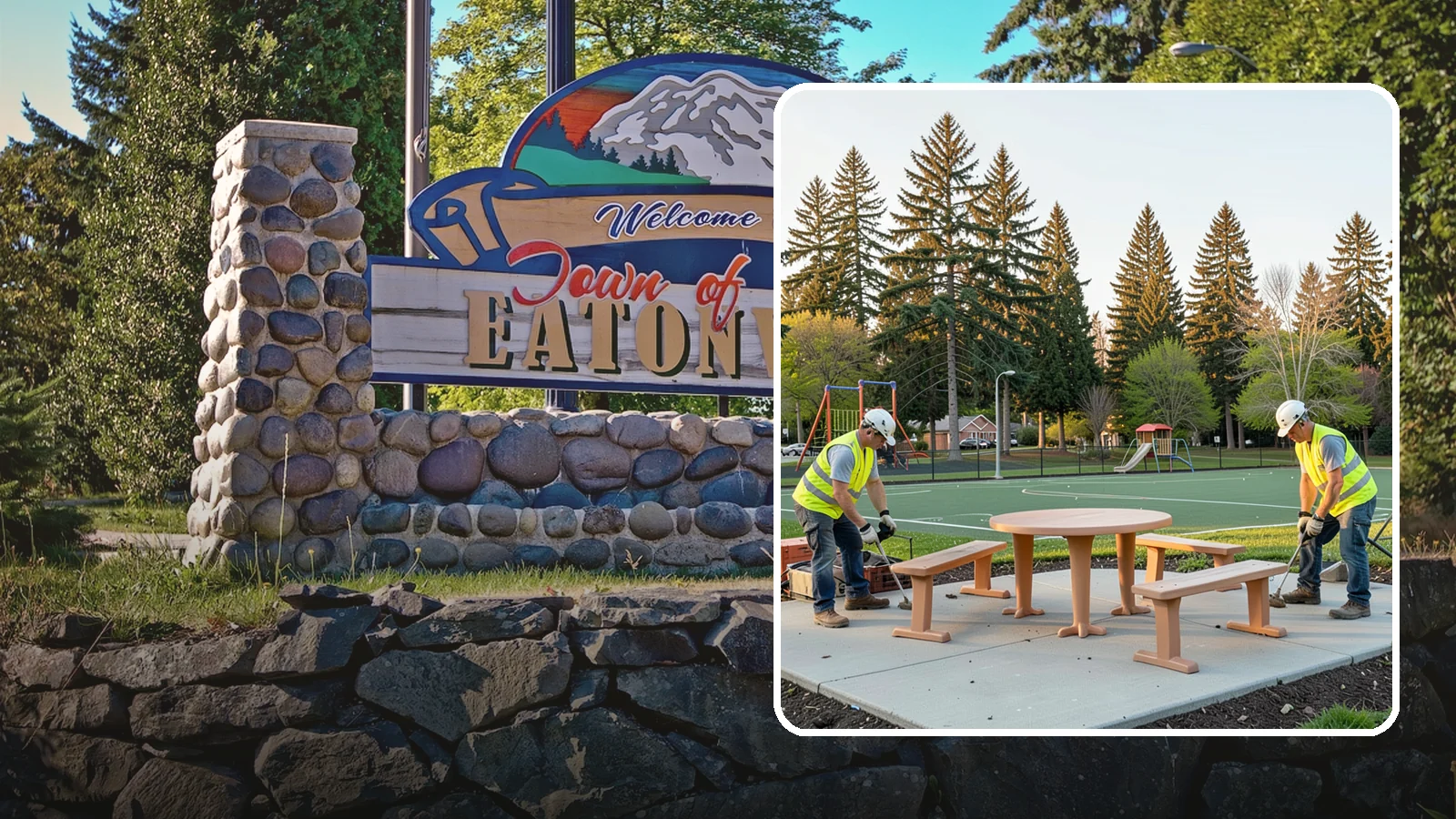 Park Furniture Installation in Eatonville, Pierce County, WA - Installation of benches, tables, receptacles, and site amenities with proper anchoring and ADA clearances.