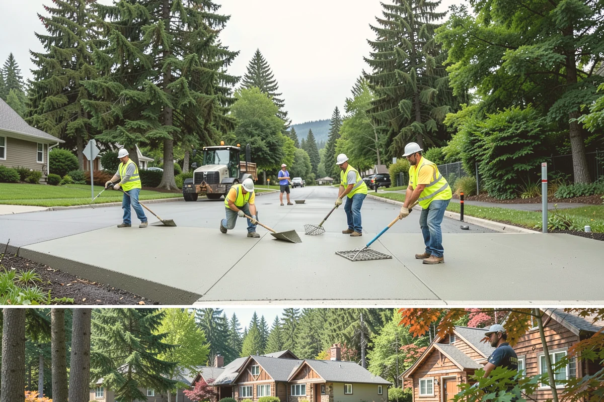Park Furniture Installation in Edgewood, Pierce County, WA - Furniture installation proceeds year-round, though footing and concrete work is easier during drier conditions.