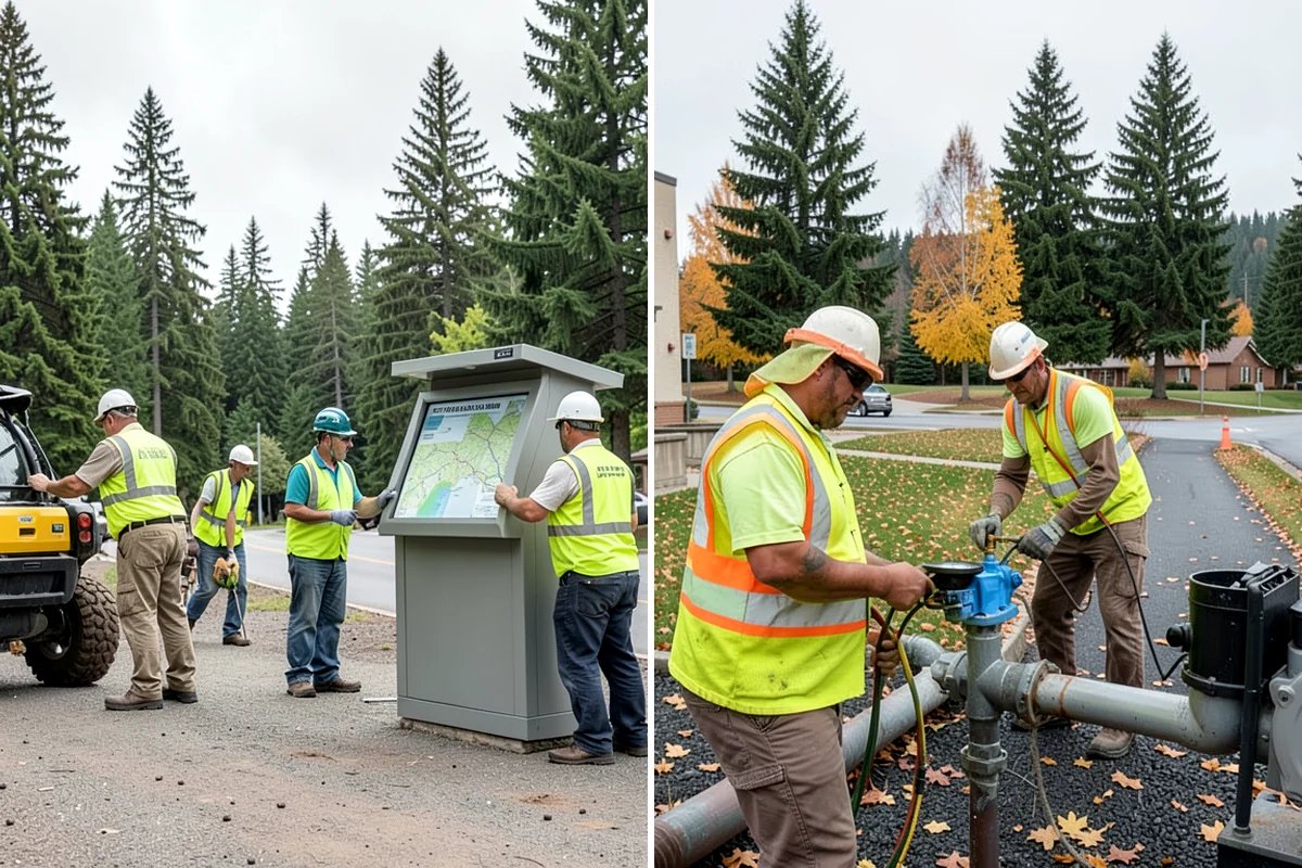 Park Furniture Installation in Fircrest, Pierce County, WA - Confirm amenity types, locations, and mounting method