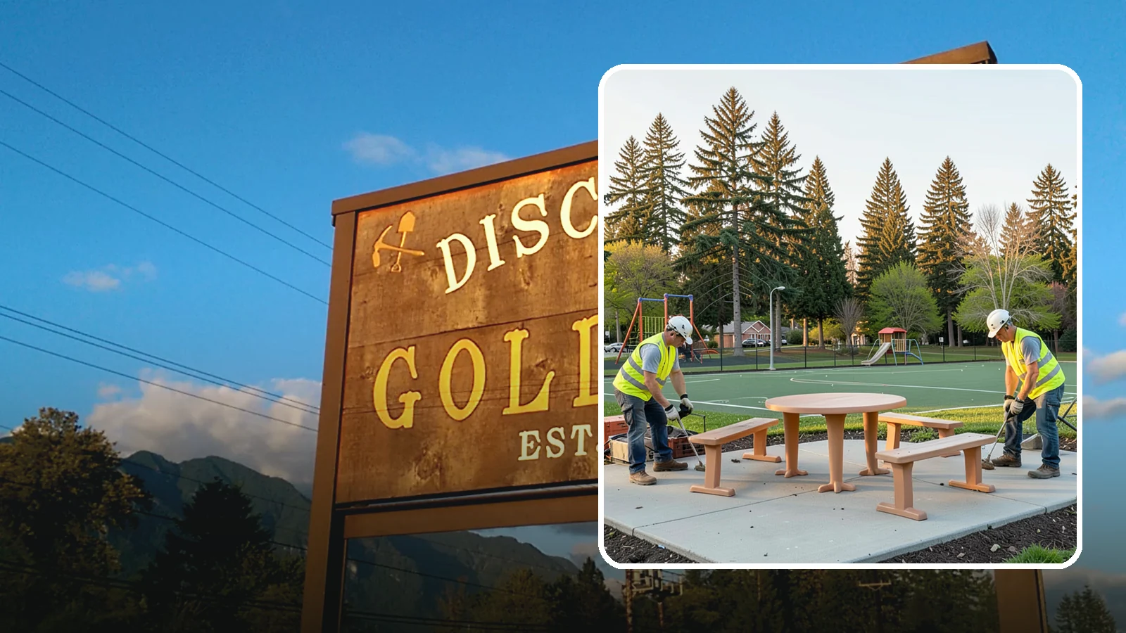 Park Furniture Installation in Gold Bar, Snohomish County, WA - Installation of benches, tables, receptacles, and site amenities with proper anchoring and ADA clearances.