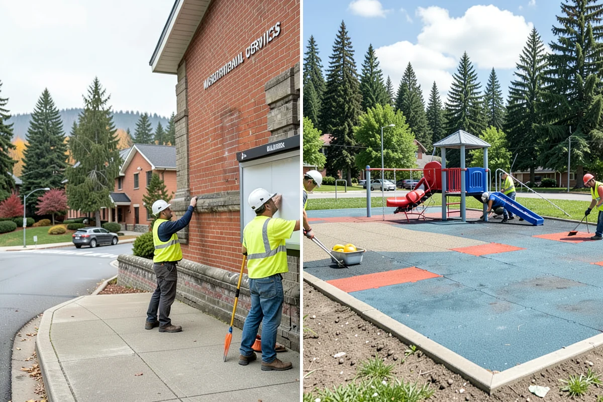 Park Furniture Installation in Kenmore, King County, WA - Confirm amenity types, locations, and mounting method