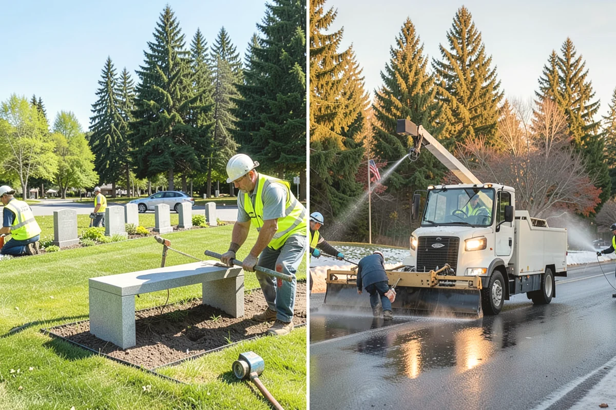 Park Furniture Installation in La Conner, Skagit County, WA - Confirm amenity types, locations, and mounting method