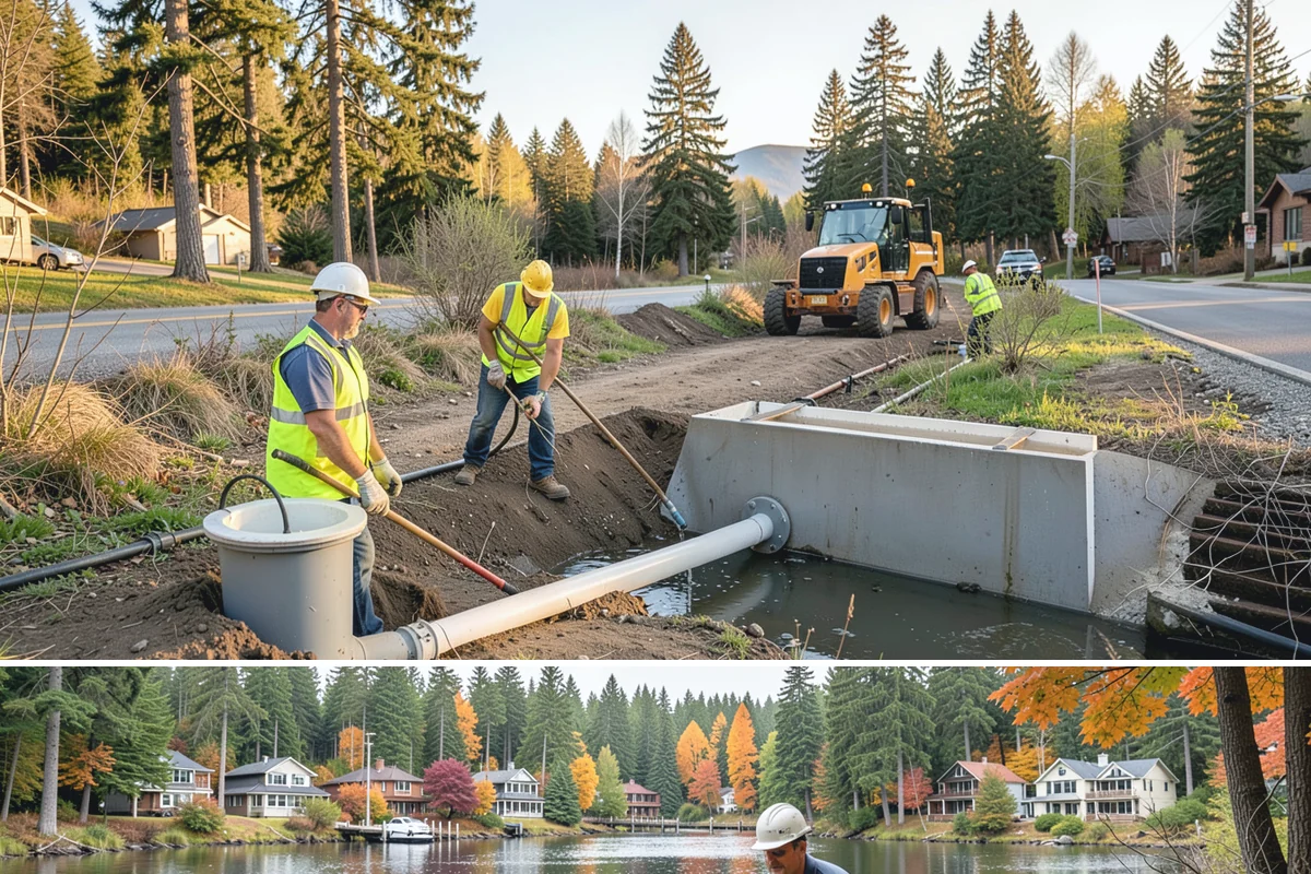 Park Furniture Installation in La Conner, Skagit County, WA - Furniture installation proceeds year-round, though footing and concrete work is easier during drier conditions.
