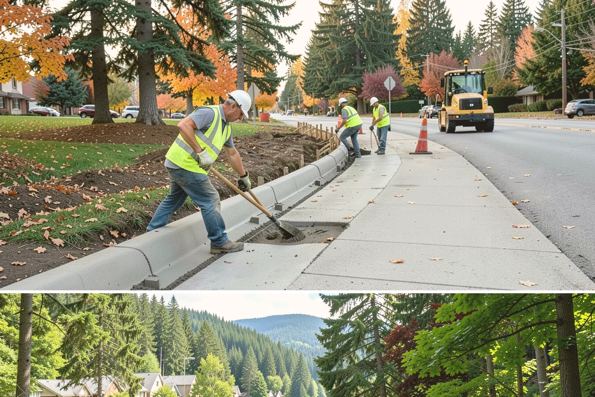 Park Furniture Installation in Lake Forest Park, King County, WA - Furniture installation proceeds year-round, though footing and concrete work is easier during drier conditions.