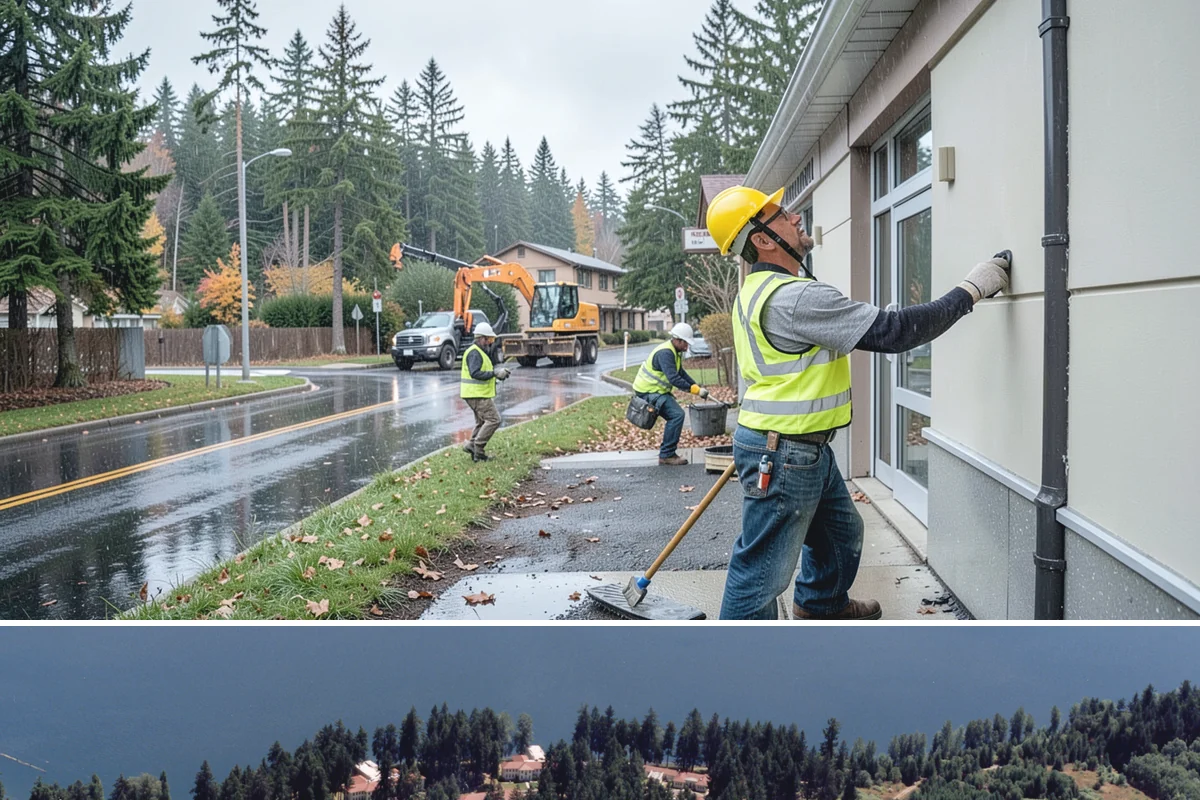 Park Furniture Installation in Lakewood, Pierce County, WA - Furniture installation proceeds year-round, though footing and concrete work is easier during drier conditions.