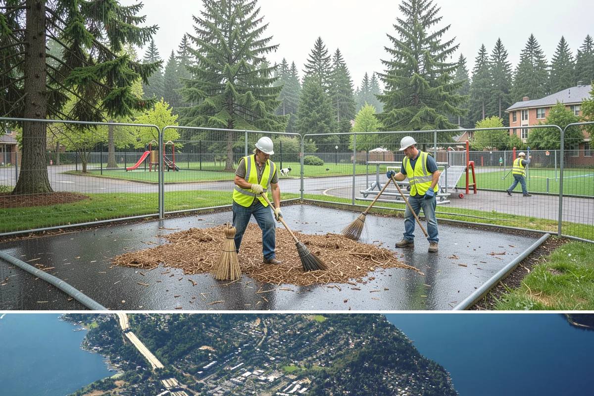 Park Furniture Installation in Mercer Island, King County, WA - Furniture installation proceeds year-round, though footing and concrete work is easier during drier conditions.