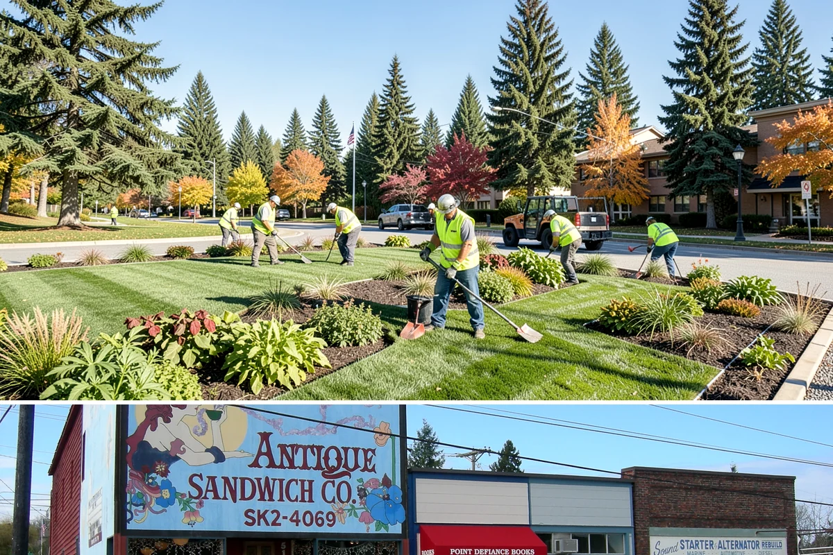 Park Furniture Installation in Ruston, Pierce County, WA - Furniture installation proceeds year-round, though footing and concrete work is easier during drier conditions.