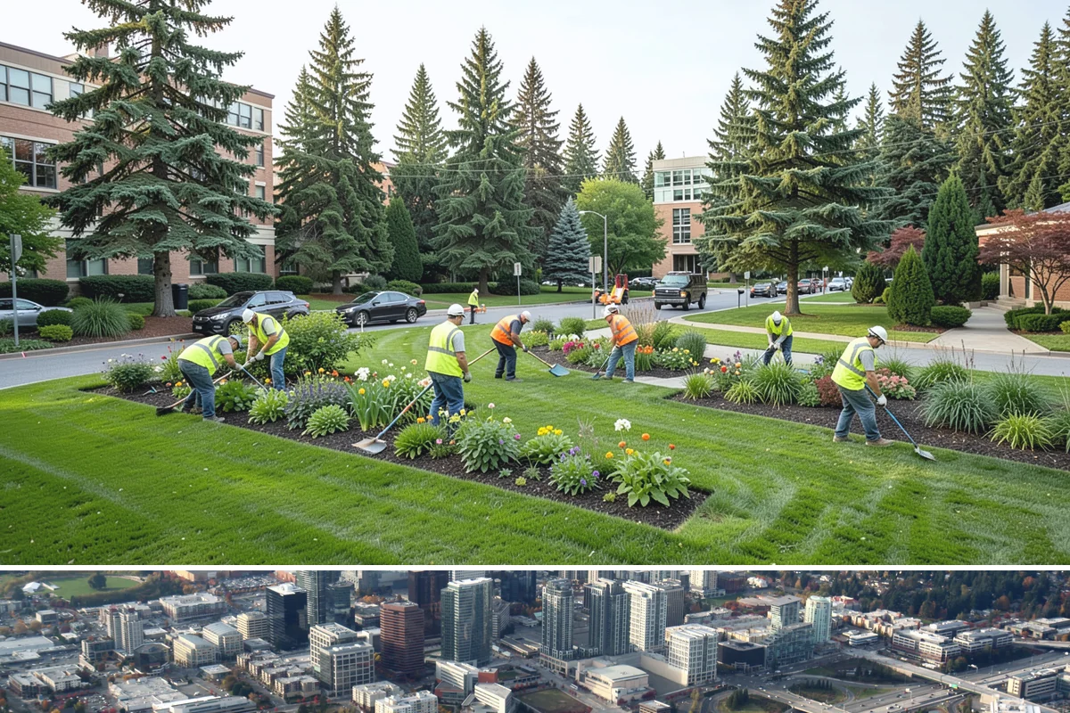 Park Irrigation in Bellevue, King County, WA - Startups and programming begin in spring, active management runs through summer, and winterization occurs in late fall.