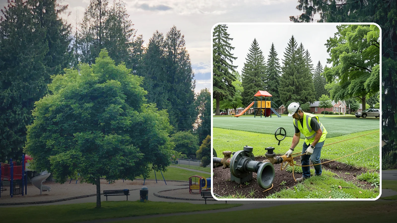 Park Irrigation in Bonney Lake, Pierce County, WA - Operation and upkeep of park irrigation systems that deliver efficient watering while conserving resources.